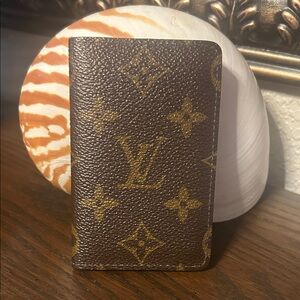 Louis Vuitton Monogram Card Sleeve in Brown and Gold